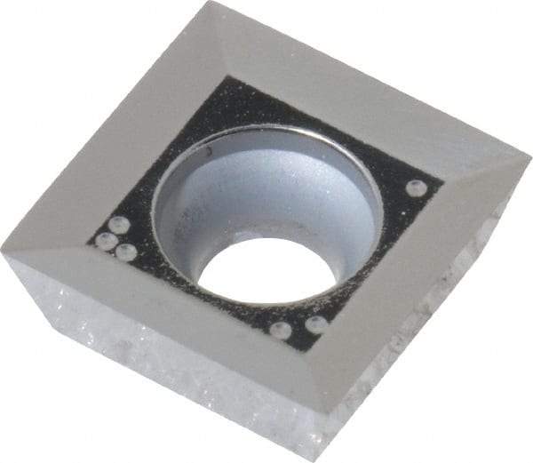 Tungaloy - SDGT1204 AJ Grade TH10 Carbide Milling Insert - Uncoated, 0.187" Thick, 1/2" Inscribed Circle, 0.031" Corner Radius - USA Tool & Supply