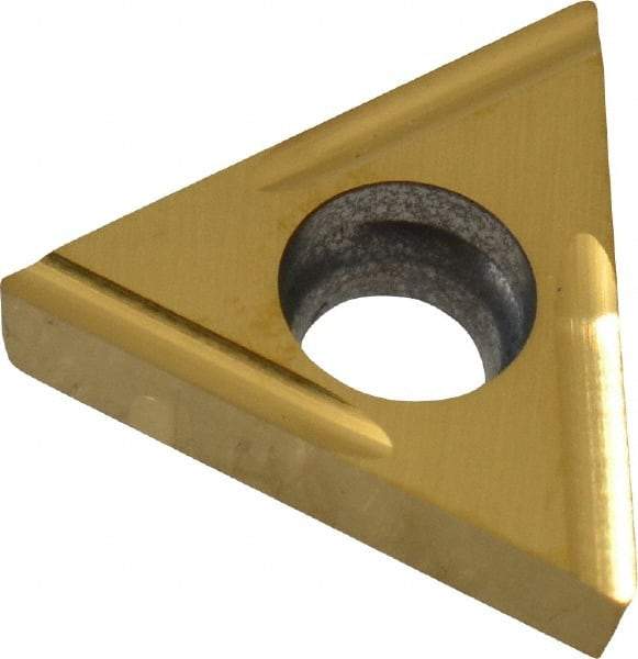 Tungaloy - TCGT110202 FRJ10 Grade J740 Carbide Turning Insert - Uncoated, 60° Triangle, 1/4" Inscr Circle, 3/32" Thick, 0.008" Corner Radius - USA Tool & Supply