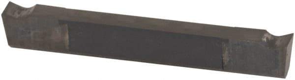 Tungaloy - JCGN200 F TH10 Grade, 0.0787" Cutting Width, Carbide Cutoff Insert - 0° Neutral Lead Angle, 0.002" Cnr Rad - USA Tool & Supply