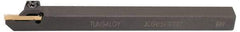 Tungaloy - JCGWS, Left Hand Cut, 0.787" Max Workpc Diam, JCGN 200F Insert, Indexable Cutoff Toolholder - 10mm Max Depth of Cut, 0.472" Shank Width, 0.472" Shank Height, 4.92" OAL - USA Tool & Supply