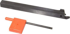 Tungaloy - JCGWS, Right Hand Cut, 0.787" Max Workpc Diam, JCGN 200F Insert, Indexable Cutoff Toolholder - 10mm Max Depth of Cut, 0.394" Shank Width, 0.394" Shank Height, 4.92" OAL - USA Tool & Supply