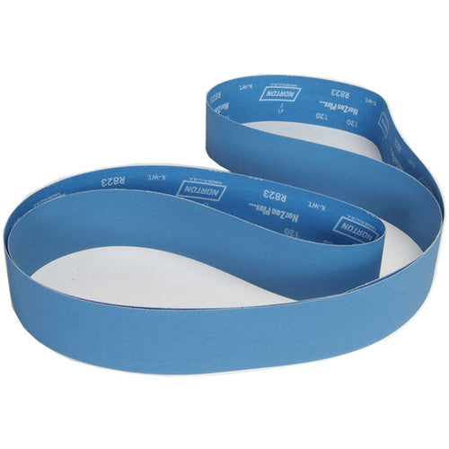 3 × 132″ BlueFire Cloth Narrow Backstand Belt 80 Grit R823P Zirconia Alumina - USA Tool & Supply