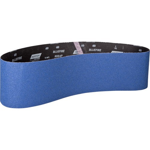 6″ × 60″ NorZon Plus R821 Narrow Belt 40 Grit Zirconia Alumina - USA Tool & Supply