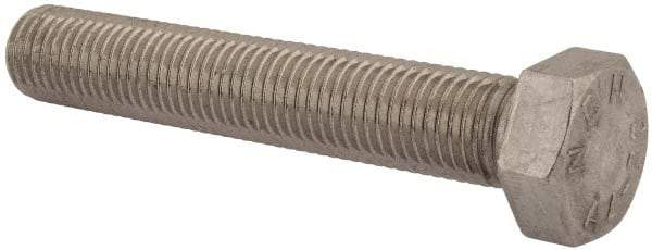 Value Collection - M20x2.50mm Metric Coarse, 120mm Length Under Head Hex Head Cap Screw - Fully Threaded, Grade 316 & Austenitic A4 Stainless Steel, Uncoated, 30mm Hex - USA Tool & Supply
