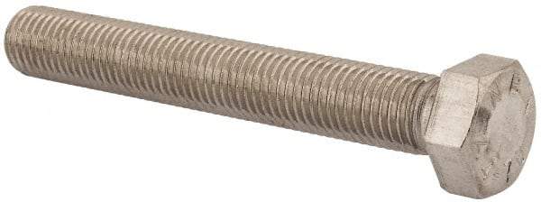 Value Collection - M20x2.50mm Metric Coarse, 140mm Length Under Head Hex Head Cap Screw - Fully Threaded, Grade 316 & Austenitic A4 Stainless Steel, Uncoated, 30mm Hex - USA Tool & Supply