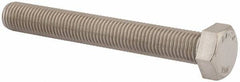 Value Collection - M20x2.50mm Metric Coarse, 150mm Length Under Head Hex Head Cap Screw - Fully Threaded, Grade 316 & Austenitic A4 Stainless Steel, Uncoated, 30mm Hex - USA Tool & Supply