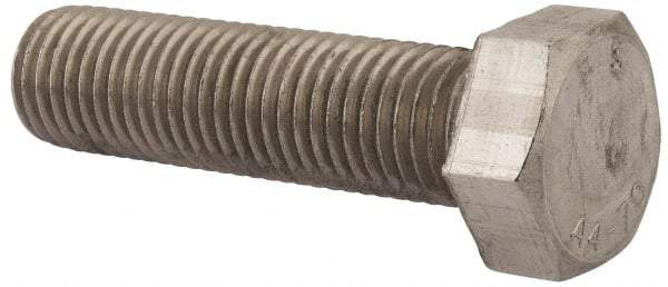 Value Collection - M24x3.00mm Metric Coarse, 90mm Length Under Head Hex Head Cap Screw - Fully Threaded, Grade 316 & Austenitic A4 Stainless Steel, Uncoated, 36mm Hex - USA Tool & Supply