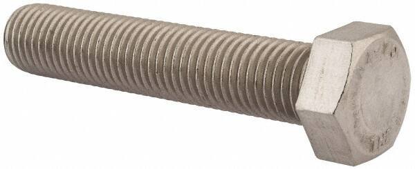 Value Collection - M24x3.00mm Metric Coarse, 120mm Length Under Head Hex Head Cap Screw - Fully Threaded, Grade 316 & Austenitic A4 Stainless Steel, Uncoated, 36mm Hex - USA Tool & Supply