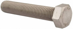 Value Collection - M24x3.00mm Metric Coarse, 120mm Length Under Head Hex Head Cap Screw - Fully Threaded, Grade 316 & Austenitic A4 Stainless Steel, Uncoated, 36mm Hex - USA Tool & Supply