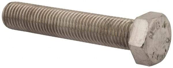 Value Collection - M24x3.00mm Metric Coarse, 130mm Length Under Head Hex Head Cap Screw - Fully Threaded, Grade 316 & Austenitic A4 Stainless Steel, Uncoated, 36mm Hex - USA Tool & Supply