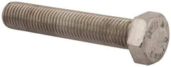 Value Collection - M24x3.00mm Metric Coarse, 130mm Length Under Head Hex Head Cap Screw - Fully Threaded, Grade 316 & Austenitic A4 Stainless Steel, Uncoated, 36mm Hex - USA Tool & Supply
