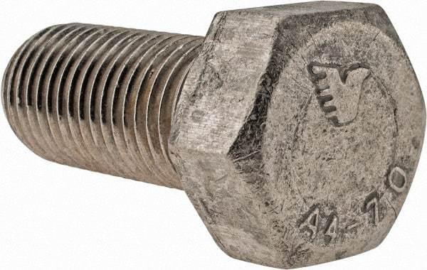Value Collection - M27x3.00mm Metric Coarse, 60mm Length Under Head Hex Head Cap Screw - Fully Threaded, Grade 316 & Austenitic A4 Stainless Steel, Uncoated, 41mm Hex - USA Tool & Supply