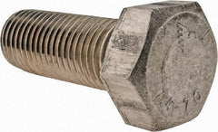 Value Collection - M30x3.50mm Metric Coarse, 80mm Length Under Head Hex Head Cap Screw - Fully Threaded, Grade 316 & Austenitic A4 Stainless Steel, Uncoated, 46mm Hex - USA Tool & Supply