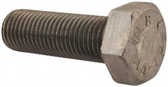 Value Collection - M30x3.50mm Metric Coarse, 90mm Length Under Head Hex Head Cap Screw - Fully Threaded, Grade 316 & Austenitic A4 Stainless Steel, Uncoated, 46mm Hex - USA Tool & Supply