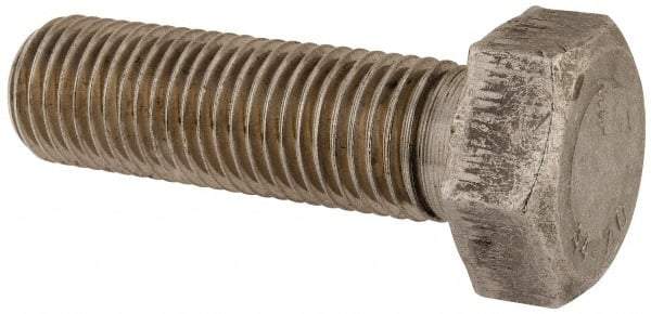 Value Collection - M30x3.50mm Metric Coarse, 100mm Length Under Head Hex Head Cap Screw - Fully Threaded, Grade 316 & Austenitic A4 Stainless Steel, Uncoated, 46mm Hex - USA Tool & Supply