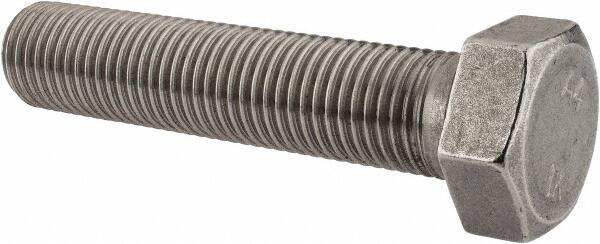 Value Collection - M30x3.50mm Metric Coarse, 140mm Length Under Head Hex Head Cap Screw - Fully Threaded, Grade 316 & Austenitic A4 Stainless Steel, Uncoated, 46mm Hex - USA Tool & Supply