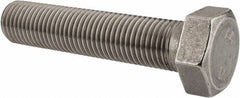 Value Collection - M30x3.50mm Metric Coarse, 140mm Length Under Head Hex Head Cap Screw - Fully Threaded, Grade 316 & Austenitic A4 Stainless Steel, Uncoated, 46mm Hex - USA Tool & Supply