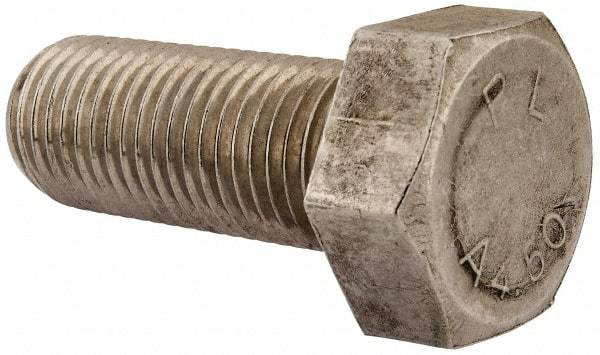 Value Collection - M36x4.00mm Metric Coarse, 90mm Length Under Head Hex Head Cap Screw - Fully Threaded, Grade 316 & Austenitic A4 Stainless Steel, Uncoated, 55mm Hex - USA Tool & Supply