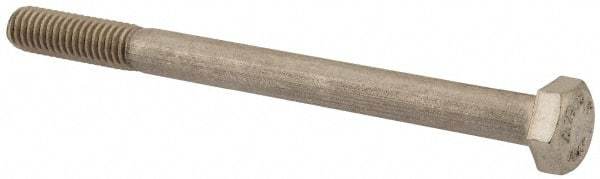 Value Collection - M6x1.00mm Metric Coarse, 75mm Length Under Head Hex Head Cap Screw - Partially Threaded, Grade 316 & Austenitic A4 Stainless Steel, Uncoated, 10mm Hex - USA Tool & Supply