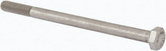 Value Collection - M6x1.00mm Metric Coarse, 90mm Length Under Head Hex Head Cap Screw - Partially Threaded, Grade 316 & Austenitic A4 Stainless Steel, Uncoated, 10mm Hex - USA Tool & Supply