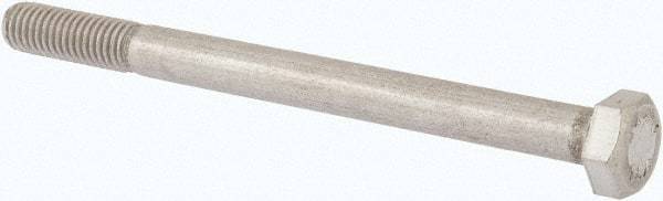 Value Collection - M8x1.25mm Metric Coarse, 100mm Length Under Head Hex Head Cap Screw - Partially Threaded, Grade 316 & Austenitic A4 Stainless Steel, Uncoated, 13mm Hex - USA Tool & Supply