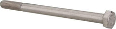 Value Collection - M8x1.25mm Metric Coarse, 110mm Length Under Head Hex Head Cap Screw - Partially Threaded, Grade 316 & Austenitic A4 Stainless Steel, Uncoated, 13mm Hex - USA Tool & Supply