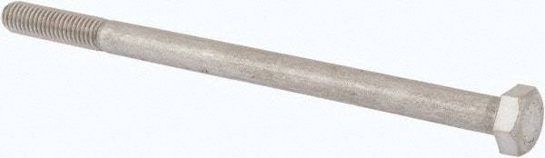 Value Collection - M8x1.25mm Metric Coarse, 130mm Length Under Head Hex Head Cap Screw - Partially Threaded, Grade 316 & Austenitic A4 Stainless Steel, Uncoated, 13mm Hex - USA Tool & Supply