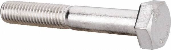 Value Collection - M10x1.50mm Metric Coarse, 65mm Length Under Head Hex Head Cap Screw - Partially Threaded, Grade 316 & Austenitic A4 Stainless Steel, Uncoated, 17mm Hex - USA Tool & Supply