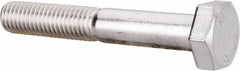 Value Collection - M10x1.50mm Metric Coarse, 65mm Length Under Head Hex Head Cap Screw - Partially Threaded, Grade 316 & Austenitic A4 Stainless Steel, Uncoated, 17mm Hex - USA Tool & Supply