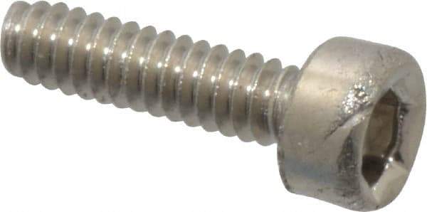 Value Collection - M1.6x0.35 Metric Coarse Hex Socket Drive, Socket Cap Screw - Grade 18-8 & Austenitic A2 Stainless Steel, Uncoated, Fully Threaded, 6mm Length Under Head - USA Tool & Supply