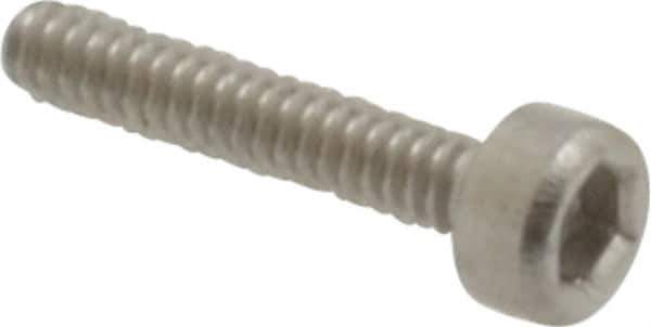 Value Collection - M1.6x0.35 Metric Coarse Hex Socket Drive, Socket Cap Screw - Grade 18-8 & Austenitic A2 Stainless Steel, Uncoated, Fully Threaded, 8mm Length Under Head - USA Tool & Supply