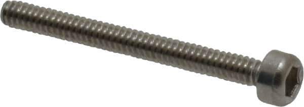Value Collection - M1.6x0.35 Metric Coarse Hex Socket Drive, Socket Cap Screw - Grade 18-8 & Austenitic A2 Stainless Steel, Uncoated, Partially Threaded, 16mm Length Under Head - USA Tool & Supply
