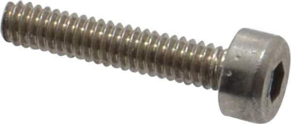 Value Collection - M2x0.40 Metric Coarse Hex Socket Drive, Socket Cap Screw - Grade 18-8 & Austenitic A2 Stainless Steel, Uncoated, Fully Threaded, 10mm Length Under Head - USA Tool & Supply