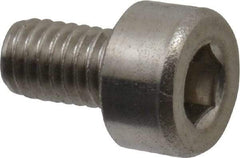Value Collection - M3x0.50 Metric Coarse Hex Socket Drive, Socket Cap Screw - Grade 18-8 & Austenitic A2 Stainless Steel, Uncoated, Fully Threaded, 5mm Length Under Head - USA Tool & Supply
