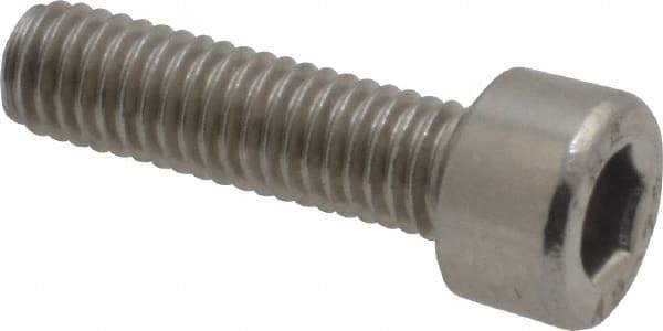 Value Collection - M5x0.80 Metric Coarse Hex Socket Drive, Socket Cap Screw - Grade 18-8 & Austenitic A2 Stainless Steel, Uncoated, Fully Threaded, 18mm Length Under Head - USA Tool & Supply