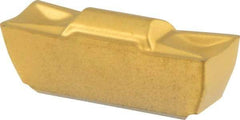 Seco - LCMF, 0.157" Cutting Width, FT, CP500 Grade, Double End Multi-Directional Turning Insert - TiAlN, TiN Coated, Full Radius - USA Tool & Supply