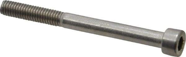 Value Collection - M6x1.00 Metric Coarse Hex Socket Drive, Socket Cap Screw - Grade 18-8 & Austenitic A2 Stainless Steel, Uncoated, Partially Threaded, 65mm Length Under Head - USA Tool & Supply
