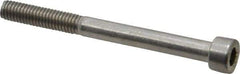 Value Collection - M6x1.00 Metric Coarse Hex Socket Drive, Socket Cap Screw - Grade 18-8 & Austenitic A2 Stainless Steel, Uncoated, Partially Threaded, 65mm Length Under Head - USA Tool & Supply