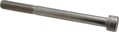Value Collection - M8x1.25 Metric Coarse Hex Socket Drive, Socket Cap Screw - Grade 18-8 & Austenitic A2 Stainless Steel, Uncoated, Partially Threaded, 90mm Length Under Head - USA Tool & Supply