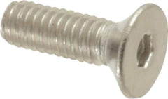 Value Collection - M2.5x0.45 Metric Coarse Hex Socket Drive, 90° Flat Screw - Grade 18-8 & Austenitic A2 Stainless Steel, Fully Threaded, 8mm OAL - USA Tool & Supply
