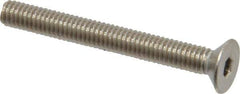 Value Collection - M4x0.70 Metric Coarse Hex Socket Drive, 90° Flat Screw - Grade 18-8 & Austenitic A2 Stainless Steel, Partially Threaded, 35mm OAL - USA Tool & Supply