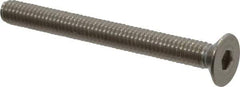 Value Collection - M4x0.70 Metric Coarse Hex Socket Drive, 90° Flat Screw - Grade 18-8 & Austenitic A2 Stainless Steel, Partially Threaded, 40mm OAL - USA Tool & Supply