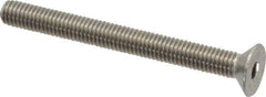 Value Collection - M5x0.80 Metric Coarse Hex Socket Drive, 90° Flat Screw - Grade 18-8 & Austenitic A2 Stainless Steel, Partially Threaded, 50mm OAL - USA Tool & Supply
