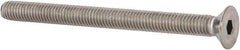 Value Collection - M5x0.80 Metric Coarse Hex Socket Drive, 90° Flat Screw - Grade 18-8 & Austenitic A2 Stainless Steel, Partially Threaded, 60mm OAL - USA Tool & Supply