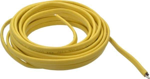 Southwire - NM-B, 12 AWG, 20 Amp, 25' Long, Solid Core, 1 Strand Building Wire - Yellow, PVC Insulation - USA Tool & Supply