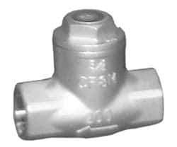 Sharpe Valves - 2-1/2" Stainless Steel Check Valve - FNPT x FNPT, 200 WOG - USA Tool & Supply