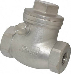 Sharpe Valves - 1/4" Stainless Steel Check Valve - FNPT x FNPT, 200 WOG - USA Tool & Supply