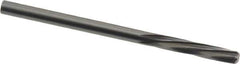 Magafor - 3.241mm Solid Carbide 6 Flute Chucking Reamer - Spiral Flute, 0.1276" Straight Shank, 19/32" Flute Length, 2-1/4" OAL - USA Tool & Supply