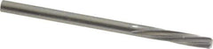 Magafor - 3.2995mm Solid Carbide 6 Flute Chucking Reamer - Spiral Flute, 0.1299" Straight Shank, 19/32" Flute Length, 2-1/4" OAL - USA Tool & Supply