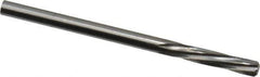 Magafor - 3.3299mm Solid Carbide 6 Flute Chucking Reamer - Spiral Flute, 0.1311" Straight Shank, 19/32" Flute Length, 2-1/4" OAL - USA Tool & Supply